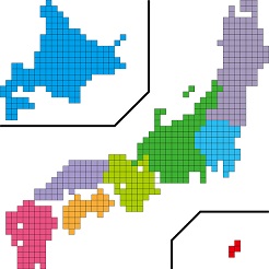日本地図です。