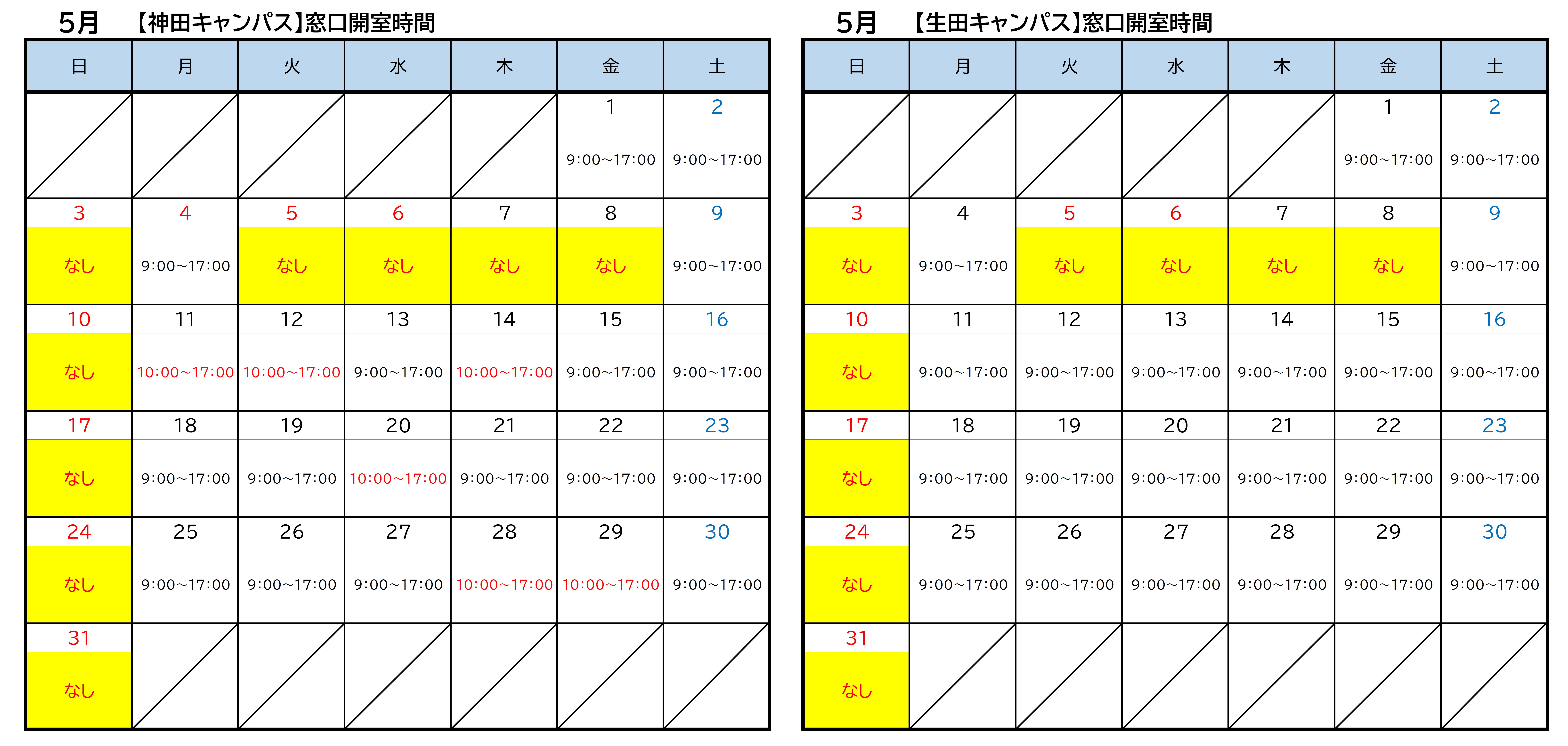 5月窓口