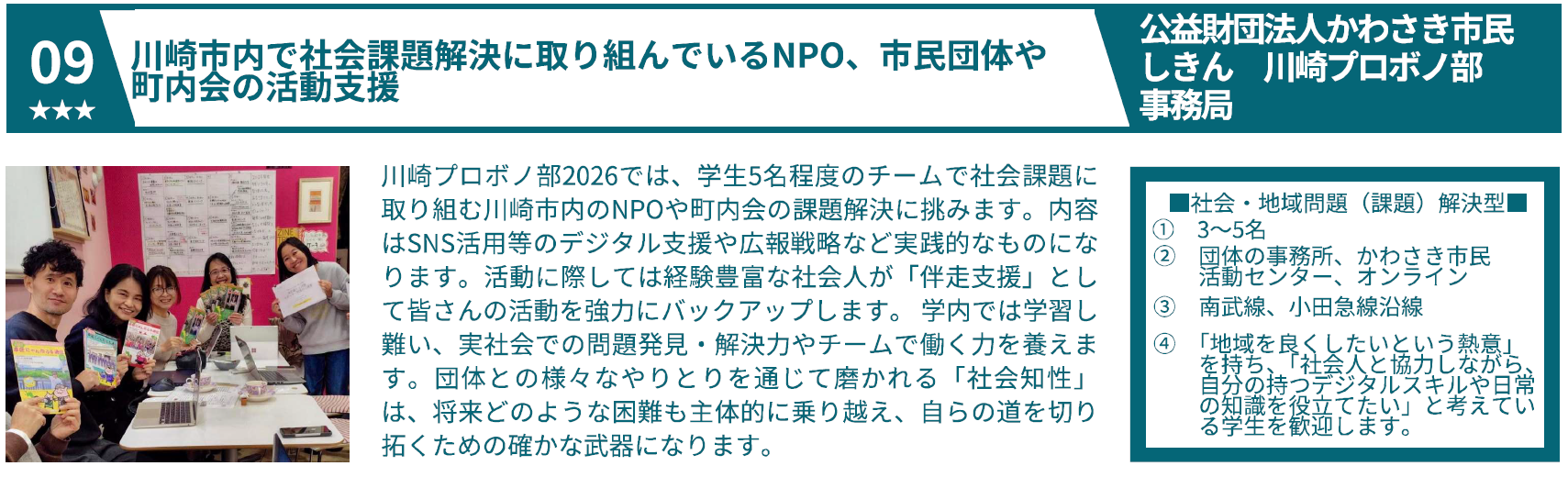 ⑨かわさき市民しきん