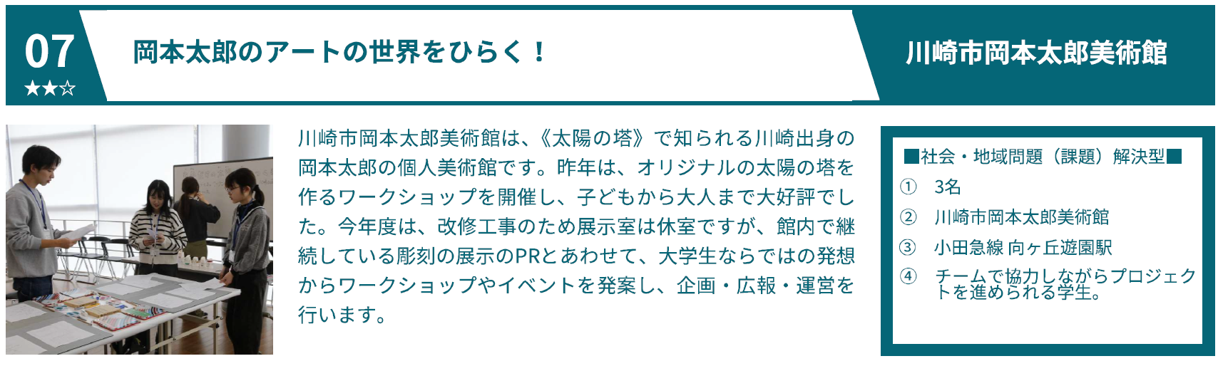 ⑦岡本太郎美術館