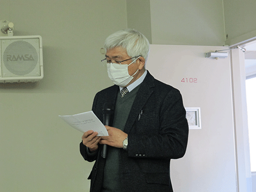 根本智行共創研究センター長の閉会の挨拶