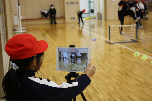AIスマートコーチ活用授業の様子①