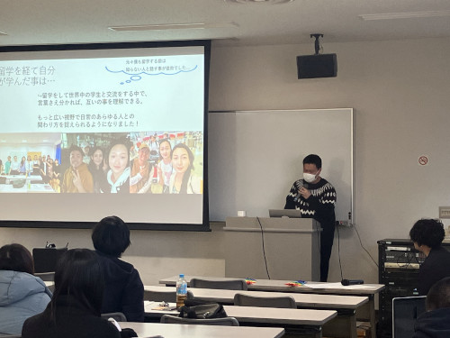 姜岳仁さん（留学報告会①）