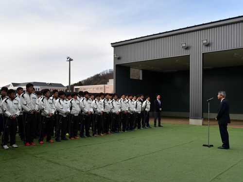 硬式野球部 投球練習場 が完成 石巻専修大学