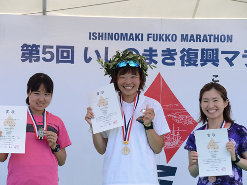 女子競走部 声援受け 初夏の石巻路を快走 石巻専修大学 女子競走部 声援受け 初夏の石巻路を快走 石巻専修大学