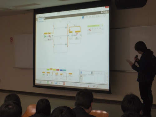 高大産プロジェクト報告会 ロボットプログラミング体験教室 石巻専修大学