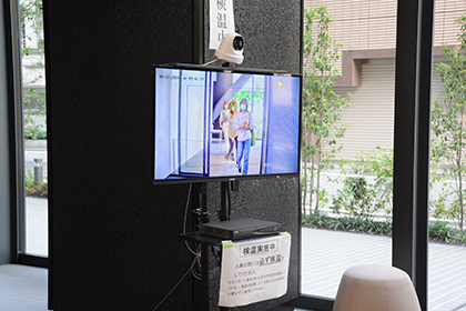 20200922後期授業スタート‗神田10号館検温