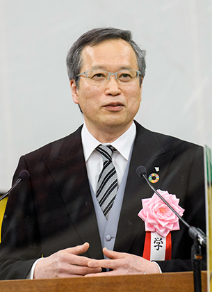 20220407入学式‗佐々木重人学長
