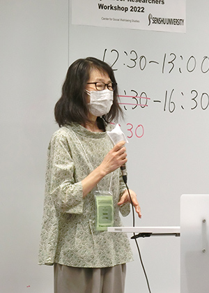 20220922ECRW⑩_講評を述べる飯沼健子教授