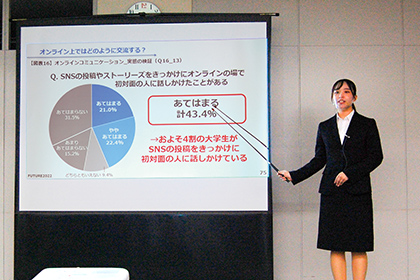 20220111経営・石崎ゼミ生大学生意識調査プロジェクトに参加_3人のゼミ生がプレゼンターを務めた03