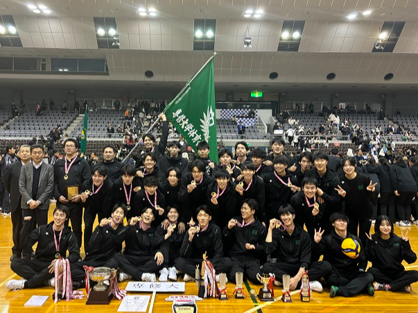 バレーインカレ優勝集合