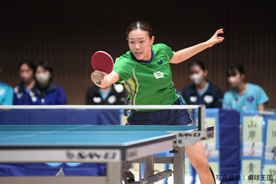 女子卓球田選手