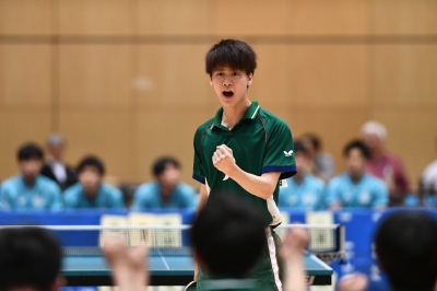 卓球「全日本大学総合選手権・団体の部」殊勲賞 田添