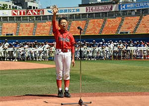 2015専修大学カップ 横浜スタジアムで開会式08